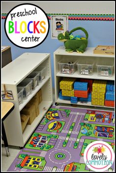 there is a play area with toys on the floor