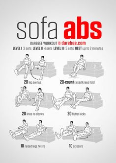 a poster showing how to do an abs workout