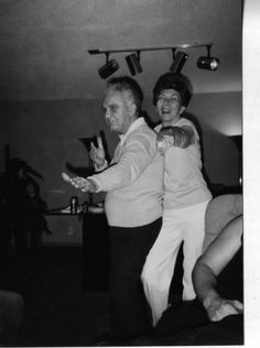 black and white photograph of two people dancing