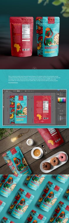 an image of some food packaging design