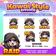 the kawai style emote game is available for iphone and android users to play