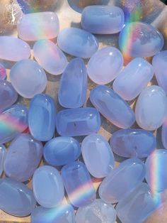 Blue Chalcedony Mini Palm for Stress & Anxiety Relief Element Spirit, Love All Of You, Calm Meditation, Aquarius Pisces