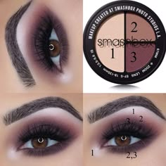 Smokey Eye Makeup Steps, Eye Makeup Glitter, Tutorial Eyeshadow, Makeup Steps, Makeup Photo, Eye Palettes, Makeup Tutorial Eyeshadow, Eye Makeup Steps