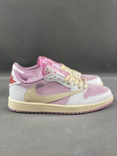 Custom Travis Scott x Air Jordan 1 DM7866-600 Travis Scott Shoes, Air Jordan 1 Low, Jordan 1 Low, Dream Shoes, Travis Scott, Jordan Retro, Air Jordan 1