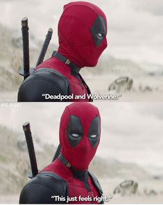 deadpool and wolverine meme with the caption that says deadpool and wolverine