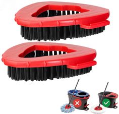 PRICES MAY VARY. 【Suitable for 1 tank mop system only】 NOT compatible with 2 tank system, our store carries compatible 2 tank system triangle replacement brushes.Please confirm your model before buying. 【Versatile Floor Scrub Brush Head】With its triangular shape and firm bristles, this scrub brush is perfect for a wide range of surfaces such as bathroom tiles, bathtubs, kitchen floors, walls, glass, baseboards, pools, and more. 【1 Pack Scrubber Mop Head】NOTE:Mop base brush only, Spin mop base and mop handle are not included. 【Spin Mop Base Scrub Brush】The stiff bristle scrubbing brush is constructed from PP material, ensuring it's sturdy and durable and the bristles are moderately soft and hard, ensuring that the floor is not easily damaged during scrubbing. 【Please Carefully Screen Brush Clean Shower Floor, Tile Walls, Deck Pool, Mop System, Scrubbing Brush, Kitchen Floors, Floor Scrubber, Spin Mop, Mop Heads