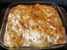 a casserole dish is sitting on top of the stove and ready to be eaten