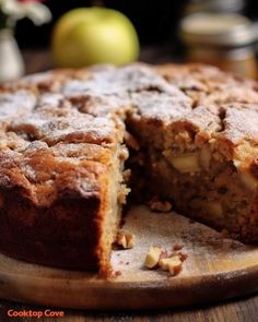 a cake that has been cut into pieces