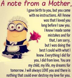 Familia Quotes, Morning Thursday, A Minion, Mother Daughter Quotes, Minion Quotes, Minions Quotes