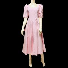 Vintage Laura Ashley Dress Barbiecore Pink Pleated Victorian Bustle Midi Size 10 | eBay Victorian Bustle, Vintage Laura Ashley, Laura Ashley Dress, Midi Size, Pink Fits, Mauve Dress, Laura Ashley, Dress Pink, Flea Market