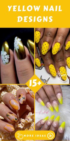 Elevate your winter nail game with these stunning yellow nail designs that will infuse a sense of cheer and vitality into your manicure. From dazzling glitter embellishments to delicate floral motifs, there's a design for everyone seeking to channel a burst of sunshine onto their fingertips. Embrace the vibrancy and playfulness of these lively nail ideas to stand out this season.