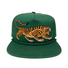 Tiger Cap - stuntintoronto Duchess Tattoo, Black Panther Hat, Fabric Balls, Tiger Design, Yoga Shop, The Duchess, Cool Hats, Tattoo Style, Snapback Cap