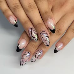 Nails Iridescent, Unusual Nail Designs, Bow Nail Designs, Oval Nails Designs, Iridescent Butterfly, Cruise Nails, Cartoons Movies, Quartz Nails, Hard Gel Nails