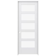 a white door on a white background