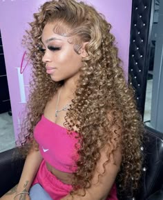 Curls For The Girls, Highlights Brown Hair, African Braids Hairstyles, Front Lace Wigs Human Hair