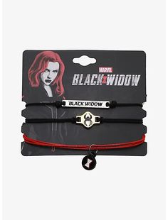 the avengers black widow bracelet set