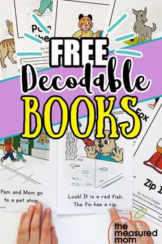 the free printable book for kids to read and draw with their hands on top of it