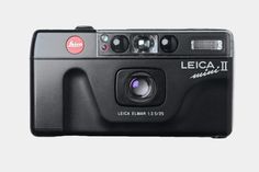 the leica ii camera is shown with its lens pointed at it's side