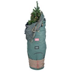 a large bag with a christmas tree in it