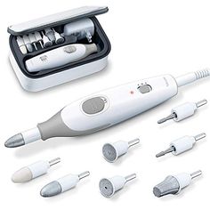 Limited-time deal: Beurer MP32 Electric Nail Drill — 7 Attachments, 3 Speeds, 10 ft Cord, and Storage Case — Efile for Manicure Pedicure — Nail Buffer Electric Filer — Nail Care Tool Kit for Hands and Feet Pedicure Machine, Foot Pedicure, Electric Nail Drill, Electric Nail File, Pedicure At Home, Pedicure Set, Pedicure Kit, Manicure Kit