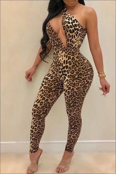 Leopard Jumpsuit, Leopard Print Jumpsuit, Print Jumpsuit, Long Jumpsuits, 5 Things, Club Dresses, Beautiful Black Women, Funny Facts, Fails