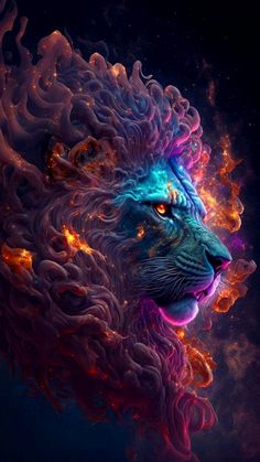 Mystical Lion Lion Artwork, Spirit Animal Art, Lion Wallpaper, Lion Images, Big Cats Art, Lion Pictures, Art Gallery Wallpaper, Lion Art, Lion Of Judah