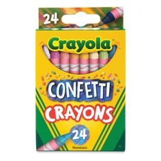 crayons are packaged in a box with the words coneettii crayos