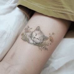 Cat Outline Tattoo Design Kit Kitten Tattoo Outline, Two Cats Tattoo Outline, Personal Cat Tattoo, Cat Tattoo Large, Pet Outline Tattoo Cat, Outline Tattoo Design, Cat Memorial Tattoo, Cat Outline Tattoo