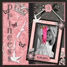 Bridal Shower Scrapbook, Baby Scrapbook Pages, Scrapbooking Layouts Baby, Birthday Scrapbook