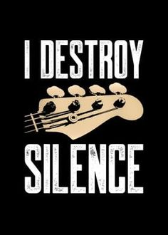 i destroy silence guitar t - shirt