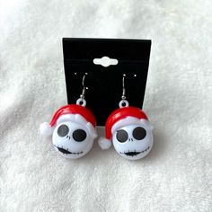 New Light Up (Batteries Not Included) Disney Nightmare Before Christmas From The Disney Store Get In The Holiday Spirit With These Cute Dangle/Drop Earrings Featuring The Beloved Character Jack Skeleton From The Classic Movie "The Nightmare Before Christmas". The Earrings Are Brand New Without Tags And Are Perfect For Any Disney Fan Looking To Add Some Magic To Their Jewelry Collection. I Have A Ton Of Designer Items Listed In My Store, Take A Peek Free Shipping On All Bundles, Message Me Anytim Nightmare Before Christmas Earrings, Jack The Skeleton, Jack Skeleton, Skeleton Earrings, Jack And Sally, Earrings Christmas, Batteries Not Included, Disney Fan, Disney Jewelry