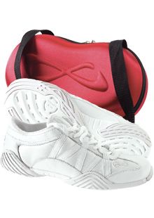 Nfinity Evolution Cheer Shoes. All-star competition shoes.  Have an extra box?  Fill with snacks for those comps where they don't allow outside food.  No one ever checks the shoe cases. Bow Shoes Outfit, Shoe Cases, Nfinity Cheer Shoes, Cheerleading Camp, Nfinity Cheer, Cheerleading Practice, Team Cheer