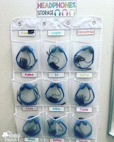 there are many different types of headphones in this display