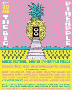 the pineapple festival poster is shown