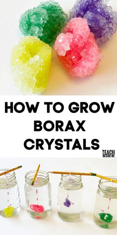 how to grow borax crystals in mason jars