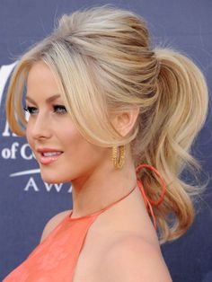 Teased Ponytail, Beauty Makeover, Julianne Hough, Wedding Hairstyles Updo, Blonde Balayage, Great Hair, Hair Dos, Blonde Highlights, Ponytail Hairstyles