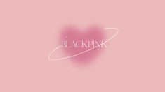 the word blackpak written in white on a pink background with a heart shape