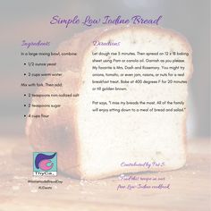 Low Iodine Bread Recipe, Iodine Foods, No Bread Diet, Baking Fun