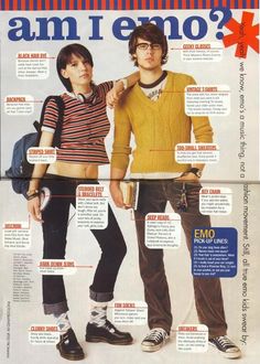 90s Emo, Fashion Guys, Diy Outfits, Midwest Emo, 2000s Emo, Black Hair Dye, Emo Aesthetic, Teen Magazine