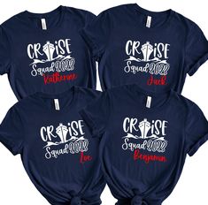 Cruise T Shirts Ideas Family Trips, Group Shirts Ideas Friends Vacation Cruise, Cruise Squad Shirts, Family Cruise Shirts Ideas Carnival, Cruise Shirts Ideas Group Family, Family Cruise Shirts Ideas, Cruise Friends, Matching Cruise Shirts, Group Cruise Shirts