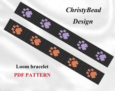 the pattern for this bracelet has four crosses on it and is also available in different colors