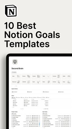 10 Best Notion Goals Templates for 2024 #noti Notion Goals Template, Resolution Board, Productivity System, College Semester, Habit Building, Notion Ideas, Content Calendar Template, Goals Template, Notion Templates