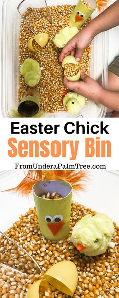 an easy and fun easter chick activity for kids