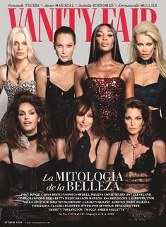 Descubre lo que los protagonistas del mundo del espectáculo, la sociedad, las finanzas y la cultura revelan en exclusiva para Vanity Fair. La única revista en España que habla de lo que la gente habla: fiestas, arte, política, moda, deporte ... siempre desde otro punto de vista. Vanity Fair Covers, Vanity Fair Magazine, Paulina Porizkova, Nadja Auermann, Niki Taylor, Carolyn Murphy, Stephanie Seymour, Original Supermodels, Lauren Hutton