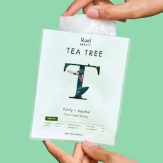 Tea Tree Oil Facial Mask | Tea Tree Sheet Masks | Rael Tea Tree Face Mask, Tea Tree Mask, Hydrating Sheet Mask, Natural Tea, Facial Sheet Mask, Tree Faces, Face Sheet Mask, Skin Care Collection, Skin Clear