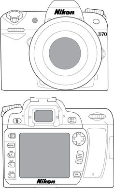 the front and back view of a digital camera