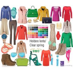 Bright Colored Outfits, Boho Chique, Mode Tips, Spring Palette, Spring Color Palette