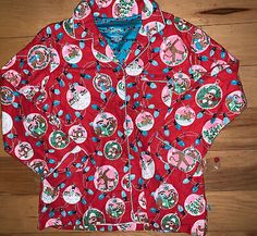 NWOT Nick & Nora Sock Monkey Ornament Christmas flannel pajama top L | eBay Monkey Ornament, Monkey Christmas, Nick And Nora, Christmas Flannel, Christmas Tree Lights, Tree Lights, Sock Monkey, Flannel Pajamas, Sleep Shirt