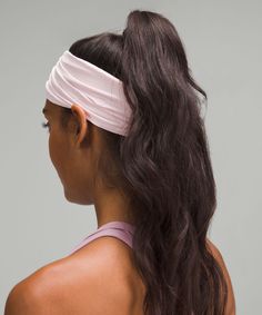 This Soft Headband Was Made For Yoga, But The Knotted Twist Detail On The Front Means It Fits In At The Brunch Table, Too. Designed For Casual. | Women's Ribbed Nulu Twist-Front Headband Brunch Table, Women's Hair Accessories, Strawberry Milkshake, Soft Headbands, Running Workout, Women's Hair, Back Women, Twist Front, Hair Accessories For Women