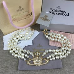 "Vivienne Westwood Gold Triple Pearl Orb Necklace New Beautiful Elegant Authentic Vivienne Westwood Saturn Orb Pendant Necklace Gold Diamonds Pearls Three Rows 16 Inch” Pearl Chain Brand New. Never Worn" Iconic Vivienne Westwood, Vivienne Westwood Saturn, Vivienne Westwood Collection, Vivienne Westwood Pearl Necklace, Jewelry Vivienne Westwood, Vivienne Westwood Jewelry, Orb Necklace, Vivienne Westwood Jewellery, Saturn Necklace